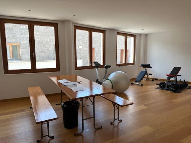 Fitness centrum a/nebo fitness zařízení v ubytování Appartament ReLaax