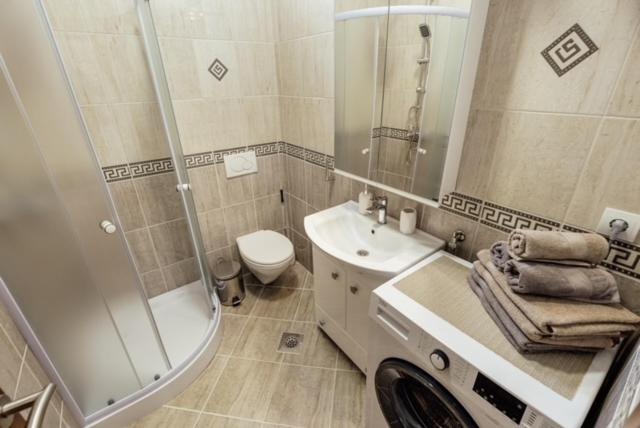 Koupelna v ubytování Vasiljevic Grand Apartment
