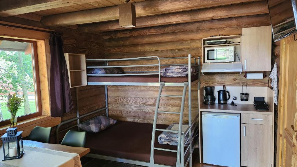 Η κουζίνα ή μικρή κουζίνα στο Camping Oskalns