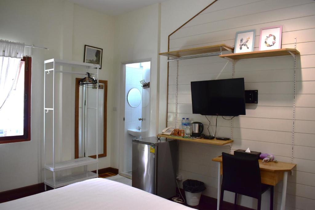 Kuchyň nebo kuchyňský kout v ubytování Greenery Hostel