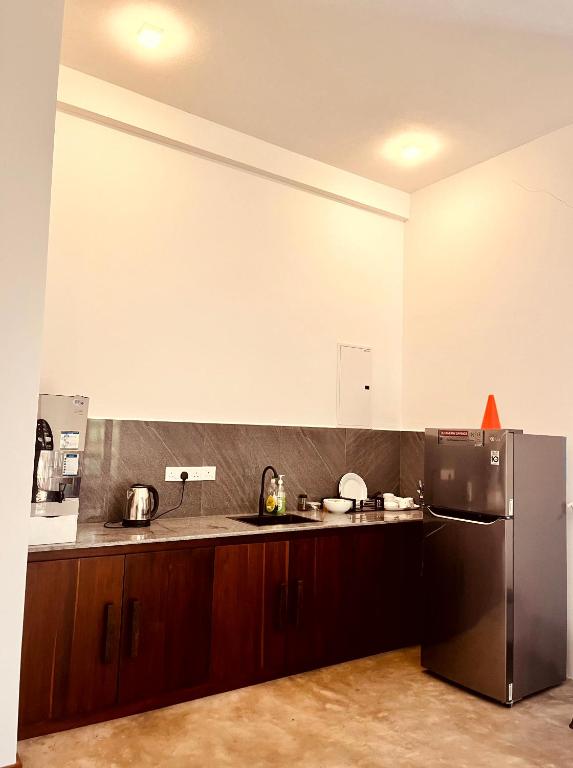 Kuchyň nebo kuchyňský kout v ubytování Peak House