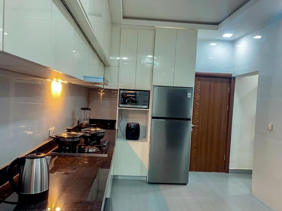Kuchyň nebo kuchyňský kout v ubytování Sha'an Residence