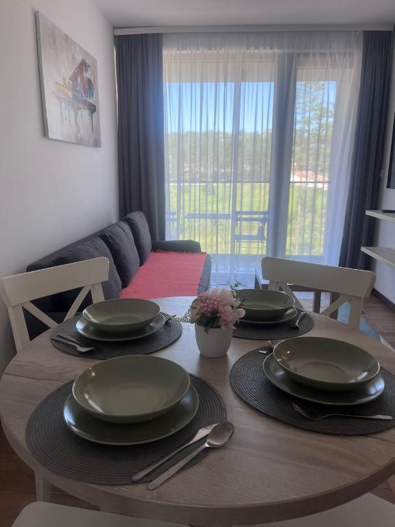 Posezení v ubytování Apartman Borovi 14