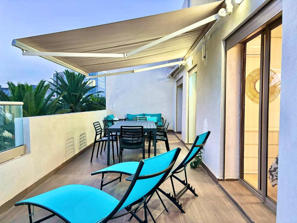 Balkón nebo terasa v ubytování Appartement de vacances à 5 min de la plage