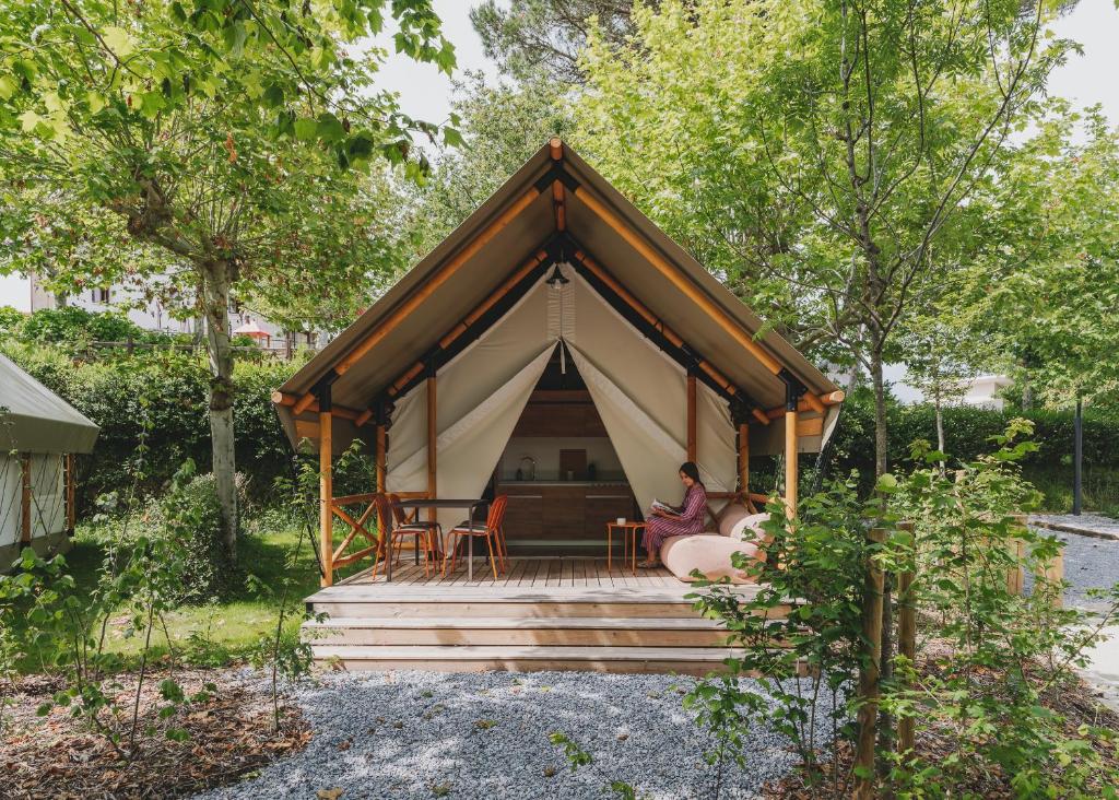 Zahrada ubytování Wecamp San Sebastián