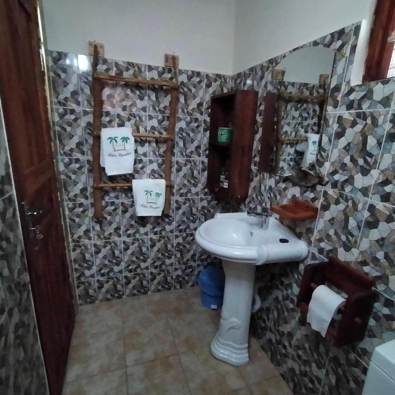 Koupelna v ubytování Eden Paradise