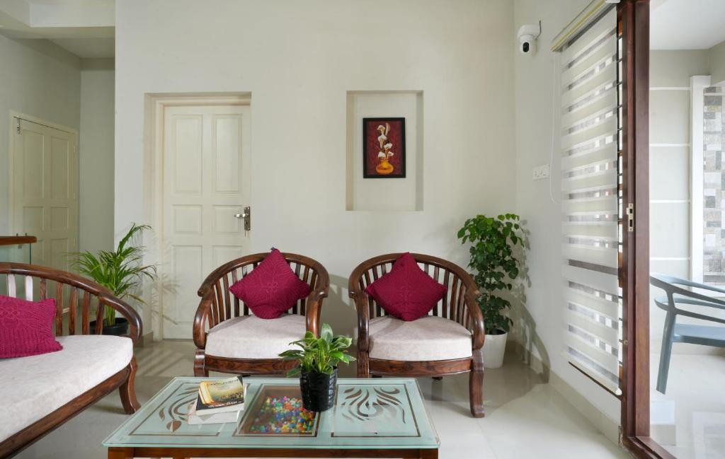 Posezení v ubytování Swapna Home Suites