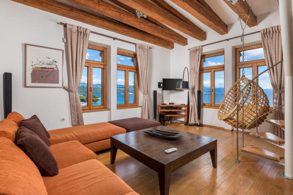 Posedenie v ubytovaní Paradise View deluxe apartment