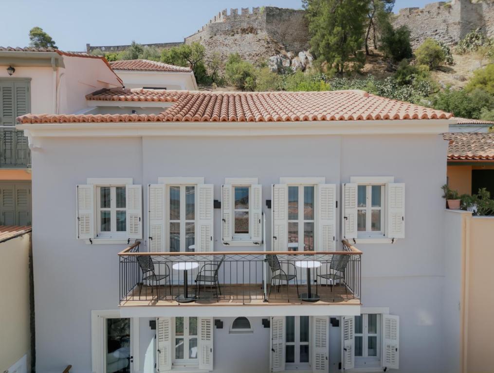Balkón nebo terasa v ubytování Nafplion Comfy Suites