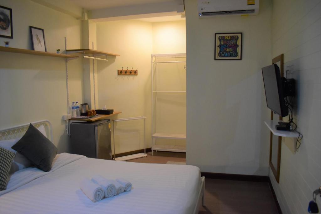 Postel nebo postele na pokoji v ubytování Greenery Hostel