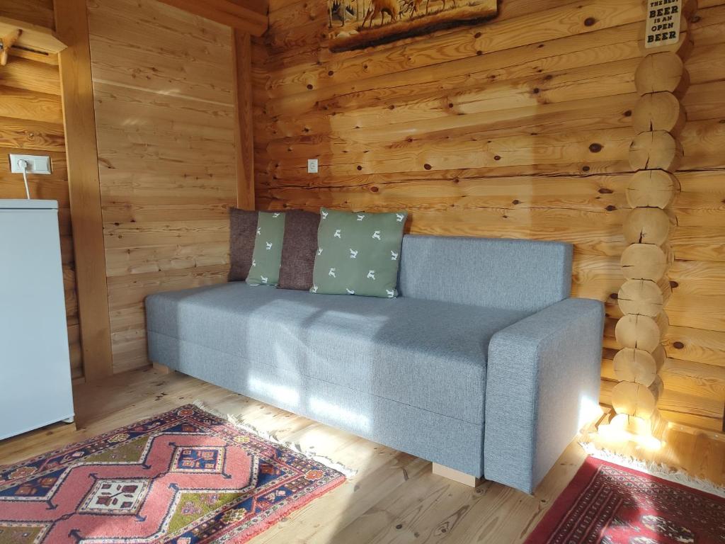 Posezení v ubytování Harrys Blockhütte