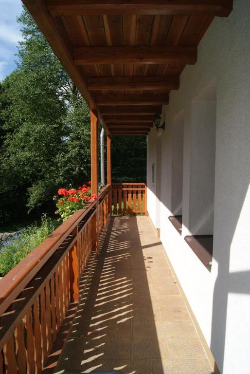 Balkón nebo terasa v ubytování Chalet Horní Orlice