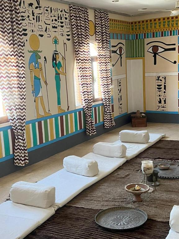 Posezení v ubytování Janat Elsahara Hotel