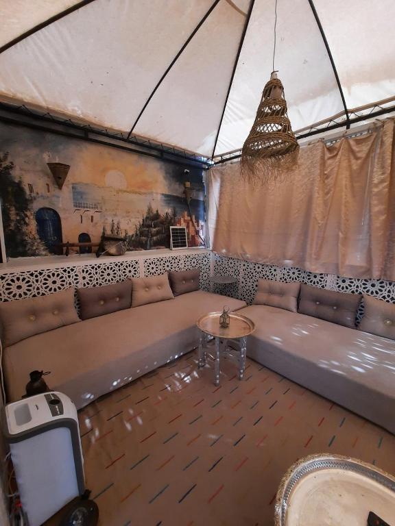 Posezení v ubytování Riad 1001 couleurs