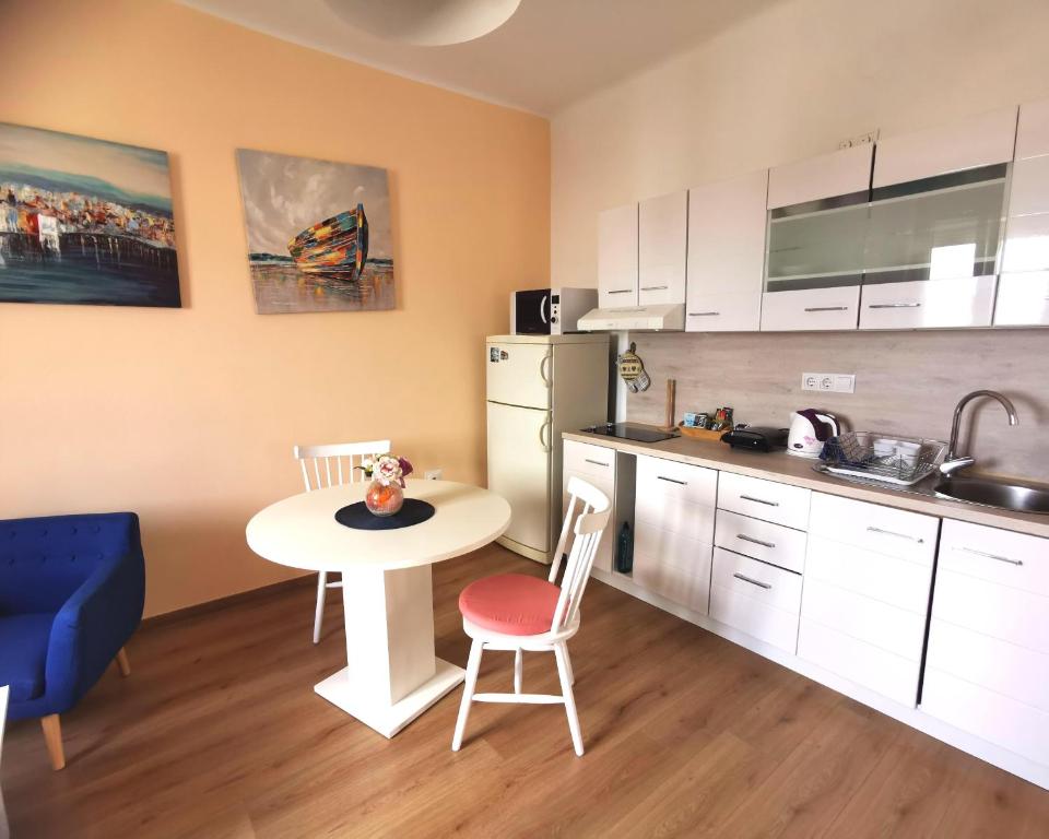 Kuchyňa alebo kuchynka v ubytovaní Oasis apartment