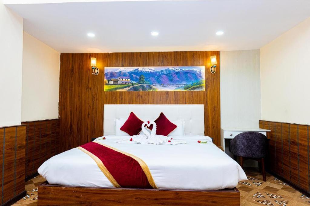 Postel nebo postele na pokoji v ubytování Hotel Palazzo