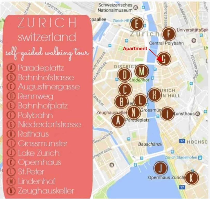 KAYA Apartments M07 - Deluxe Studio Apt in Old Town Zurich - Resim 7