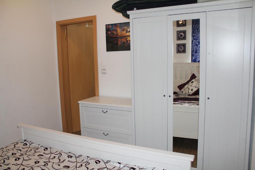 Postel nebo postele na pokoji v ubytování Ferienwohnung Vulkaneifel