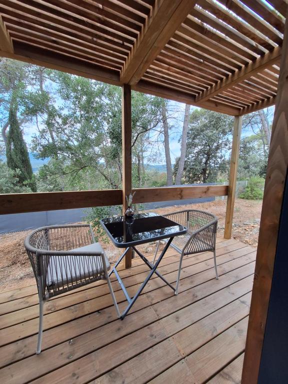 Balkón nebo terasa v ubytování Villa Sisyphe TINY HOUSE" la Odette"