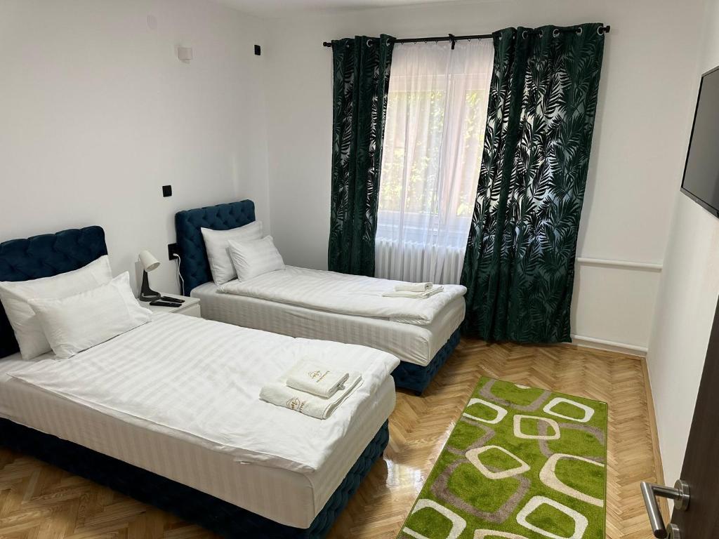 Postel nebo postele na pokoji v ubytování M1-apartments