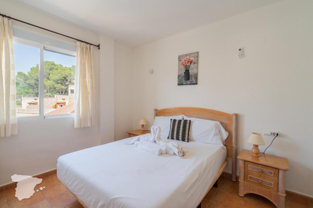 Postel nebo postele na pokoji v ubytování CostaBlancaDreams Casanova in Calpe