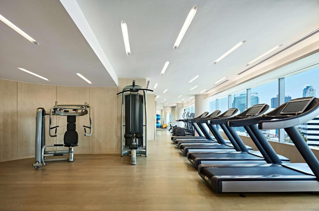 Fitness centrum a/nebo fitness zařízení v ubytování Park Hyatt Bangkok