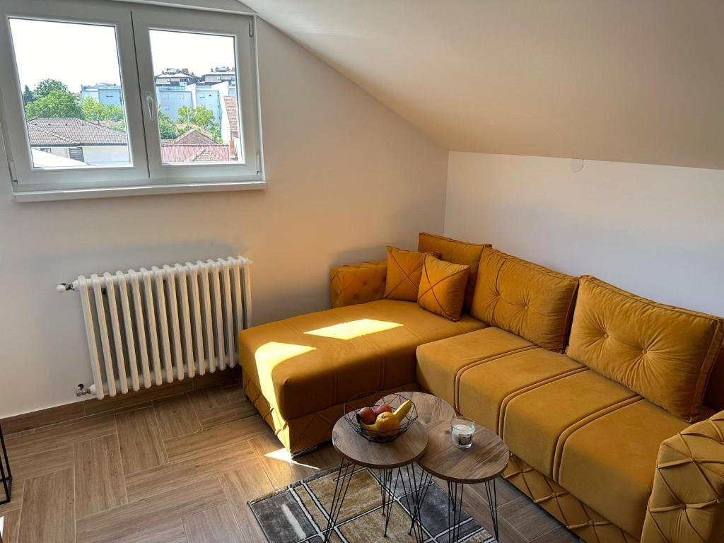 Posezení v ubytování M3-apartments