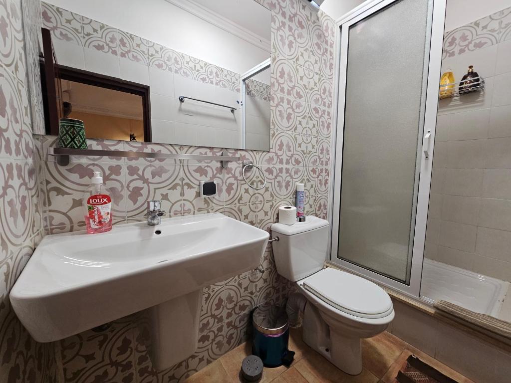 Koupelna v ubytování Riad Dar Rita