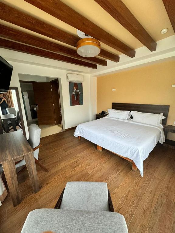 Postel nebo postele na pokoji v ubytování Hotel Casa Rubio