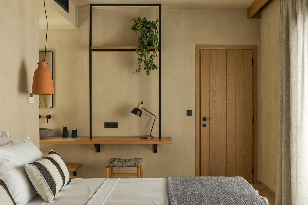 Voodi või voodid majutusasutuse Monalia suites toas