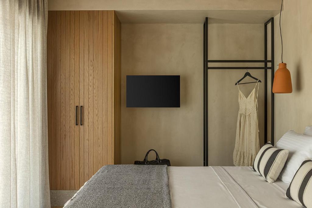 Voodi või voodid majutusasutuse Monalia suites toas