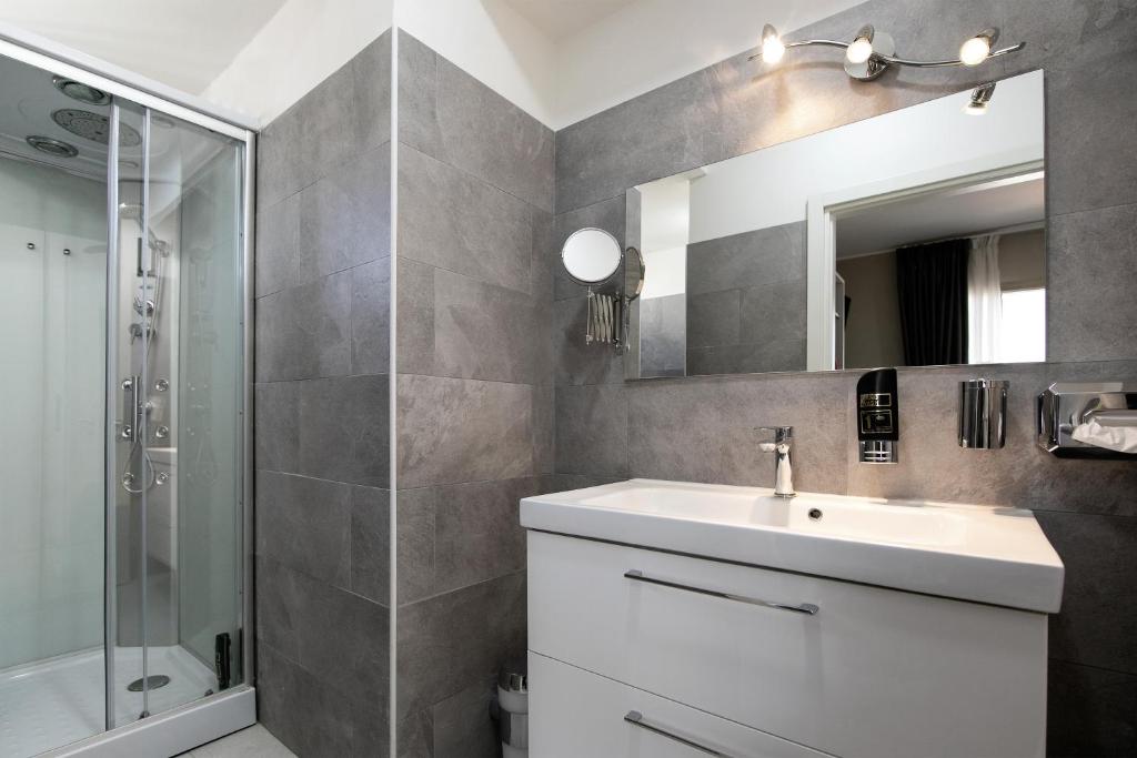 Koupelna v ubytování Hotel Noah