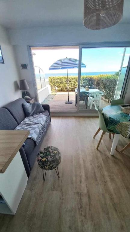 Posezení v ubytování Appartement vue belle iles résidence clipper