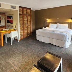 Ένα ή περισσότερα κρεβάτια σε δωμάτιο στο Terral Hotel & SPA