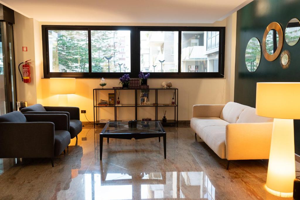 Posezení v ubytování Cristal Palace Hotel