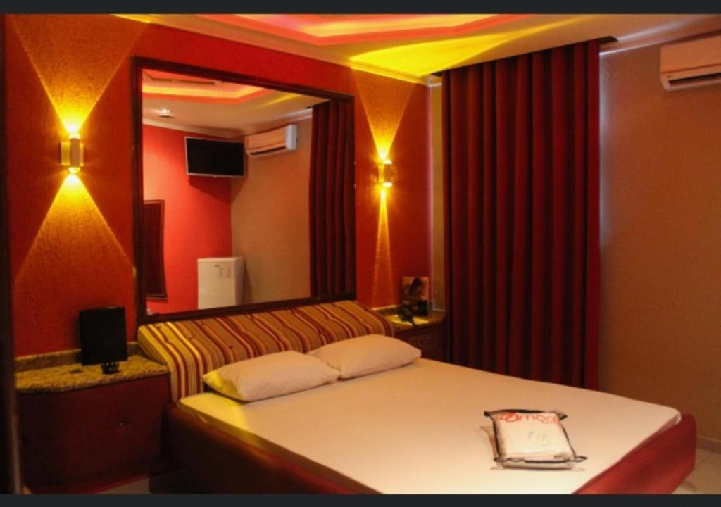 Postel nebo postele na pokoji v ubytování NAMORE motel