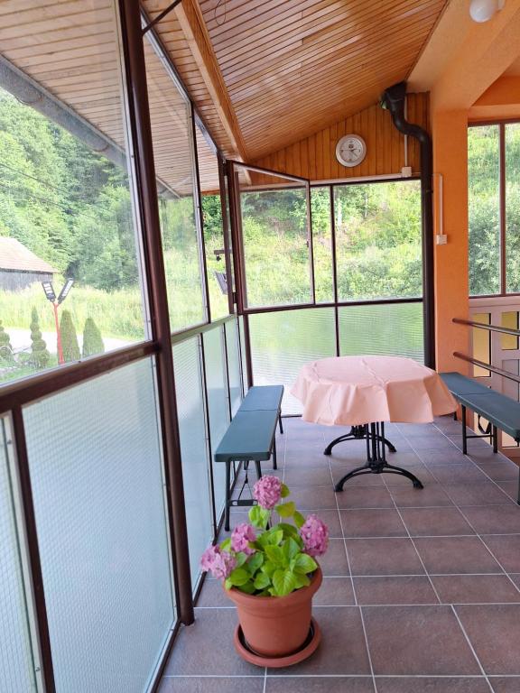 Balkón nebo terasa v ubytování Guest house Adžić