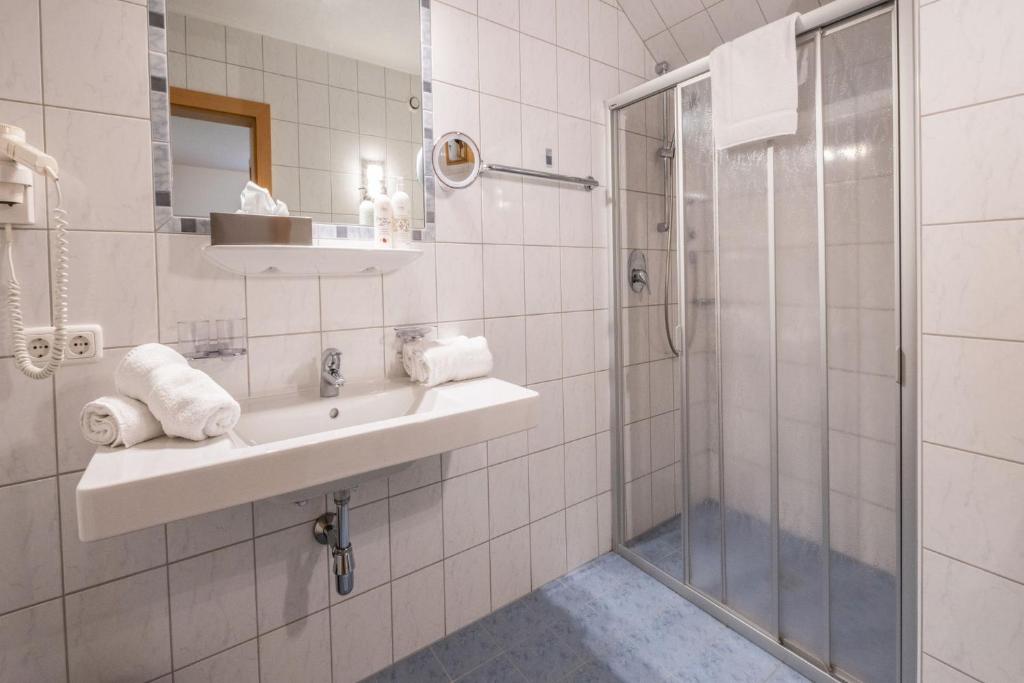 Kúpeľňa v ubytovaní Haus Waldhof