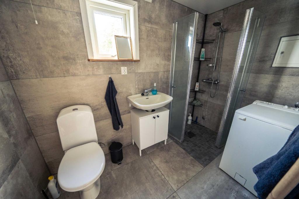 Koupelna v ubytování Villa Vertical - Room Skorgedalen