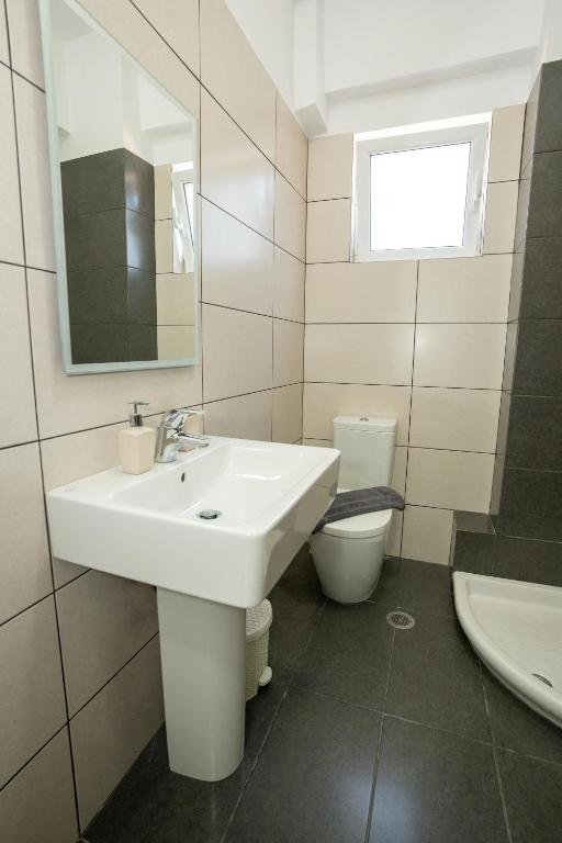 Koupelna v ubytování Kalasa Hotel