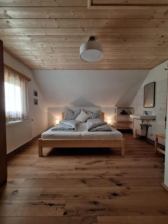 Postel nebo postele na pokoji v ubytování Ferienhaus Christern