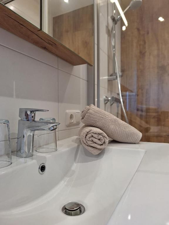 Koupelna v ubytování Ferienhaus Christern