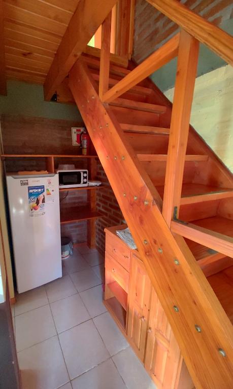 Kuchyň nebo kuchyňský kout v ubytování Cabañas Tunquelen