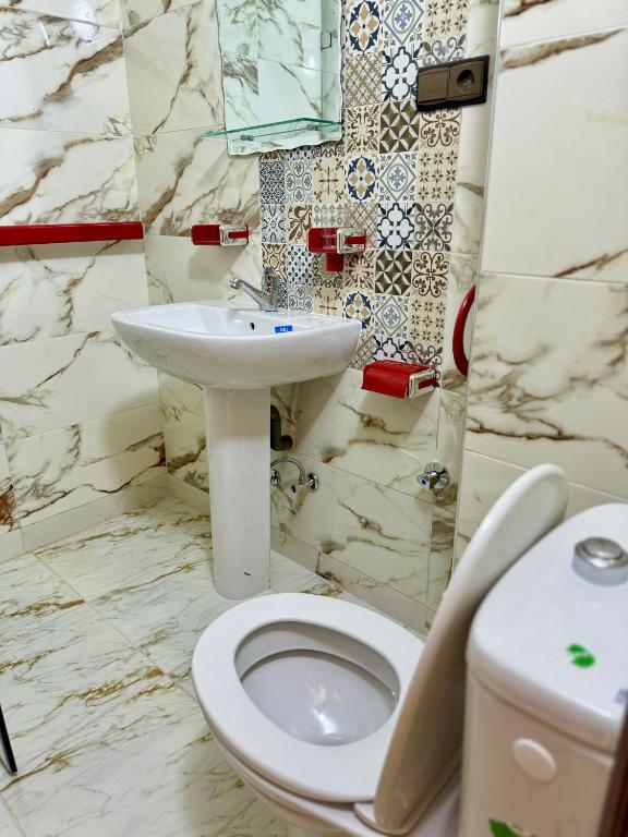Koupelna v ubytování La Casa Luminosa