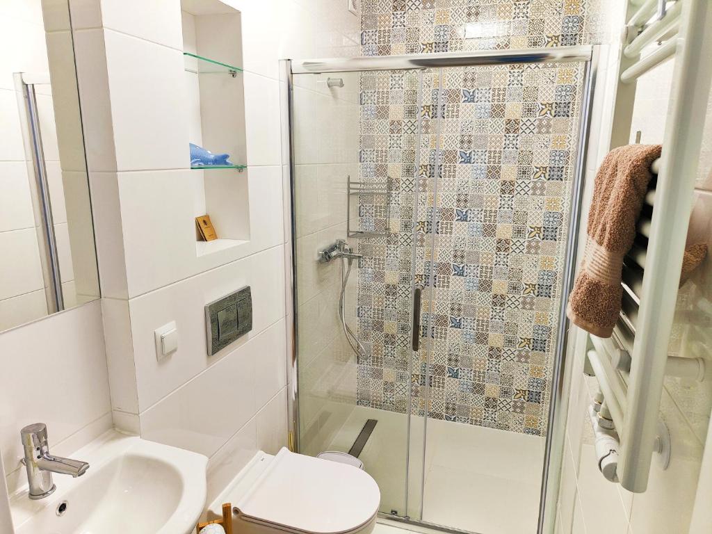 Kúpeľňa v ubytovaní Leśny Zakątek