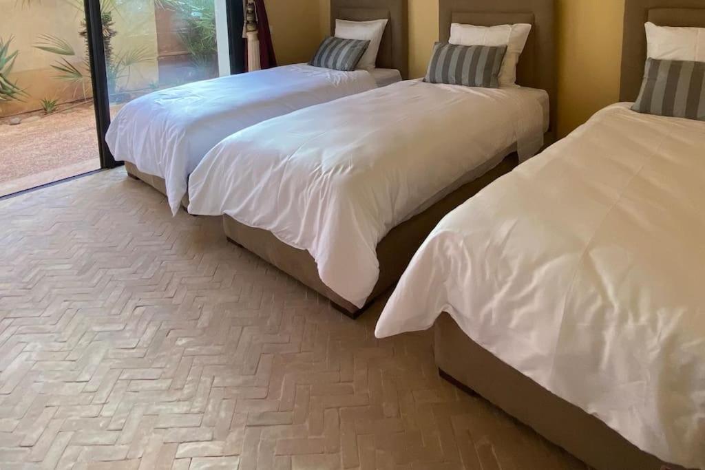 Postel nebo postele na pokoji v ubytování Luxueuse villa Proche Agadir et Taroudant pour 6 pers Piscine Privée sans vis à vis