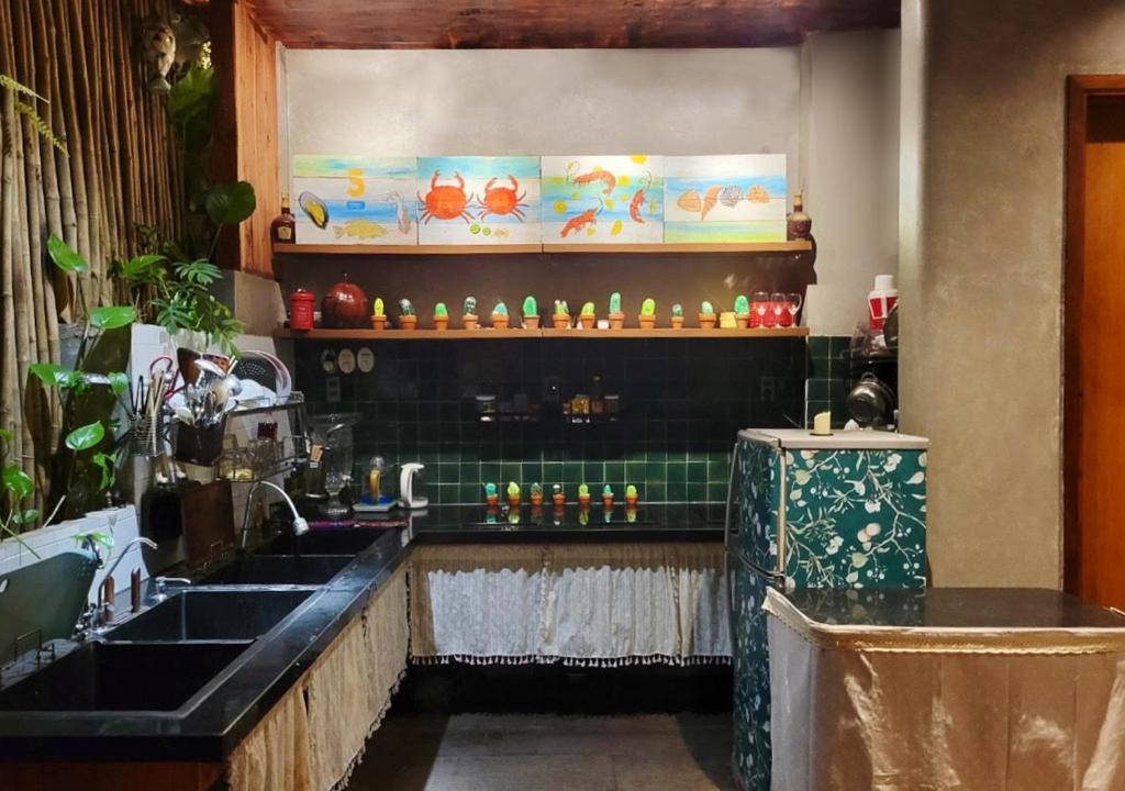 Kuchyň nebo kuchyňský kout v ubytování 5-homestay I