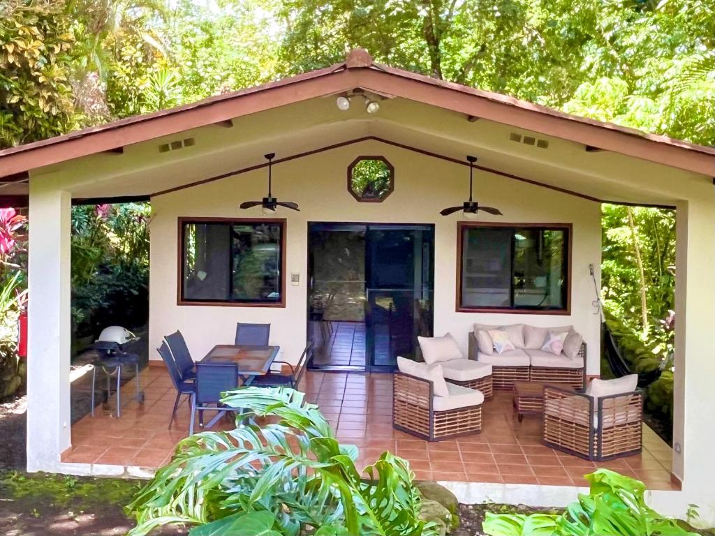 Zahrada ubytování Cabanas Rio Encantado