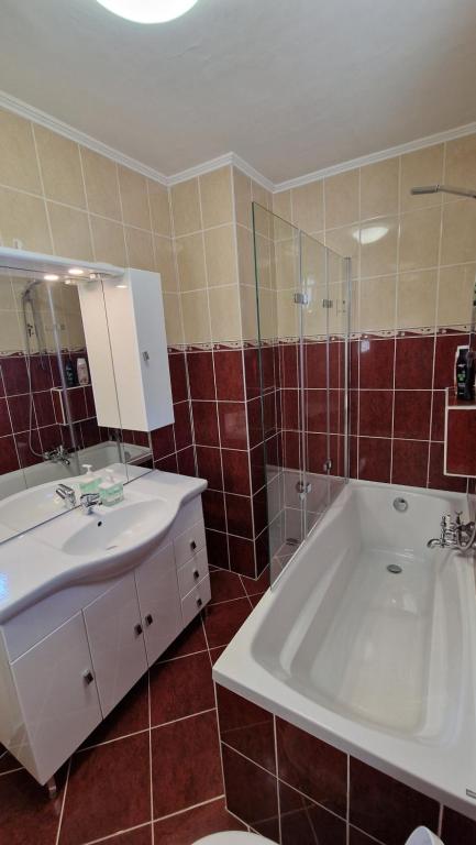 Koupelna v ubytování Freedom Apartman