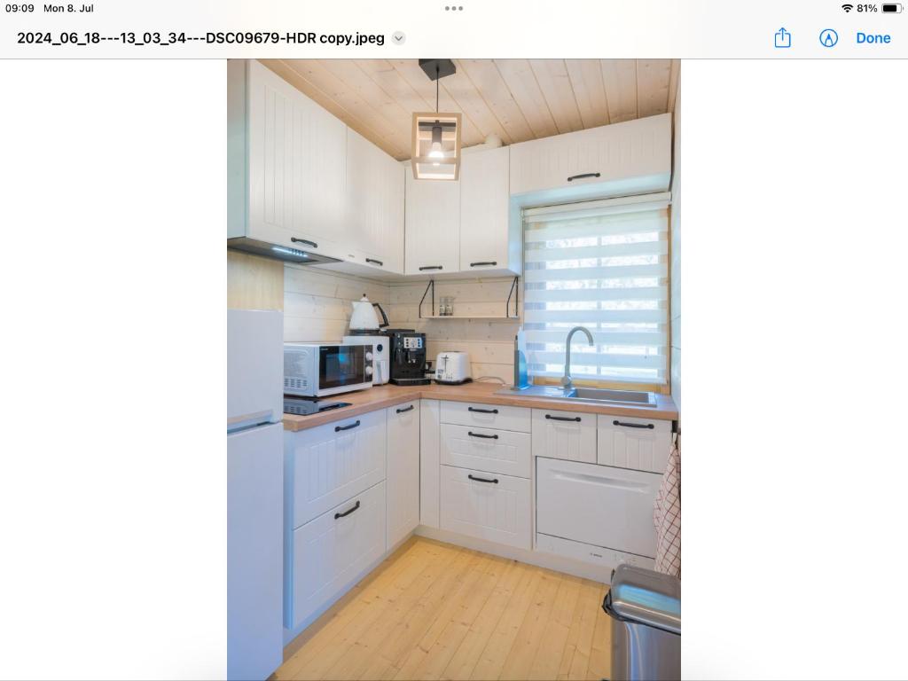 Kuchyň nebo kuchyňský kout v ubytování Võlsi puhkemaja